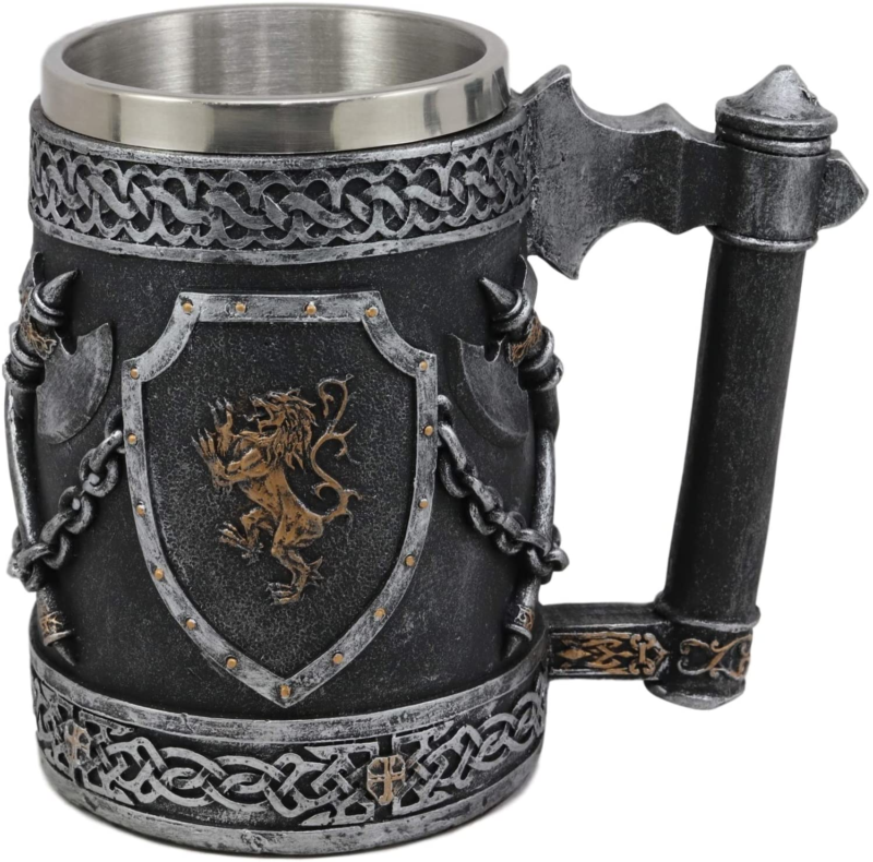 Caneca Escudo Brasão Medieval Leão Inglês