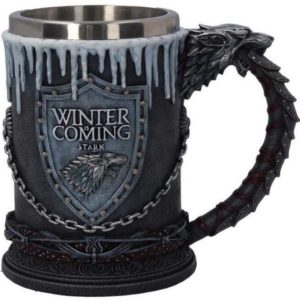 Caneca Game of Thrones Winter Coming Stark – Escudo Casa Stark