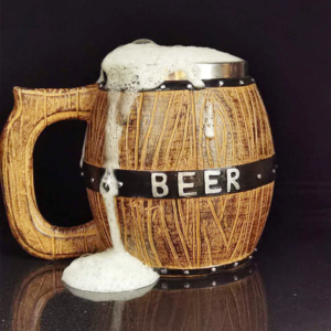 Caneca Barril de Madeira