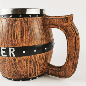 Caneca Barril de Madeira