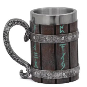 Caneca de Madeira Viking Chopp – 600ml.